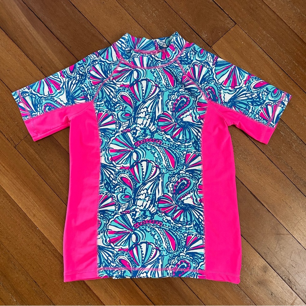 Lilly Pulitzer Short Sleeve Rashguard Top UPF 50+